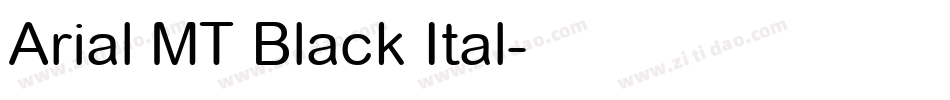 Arial MT Black Ital字体转换